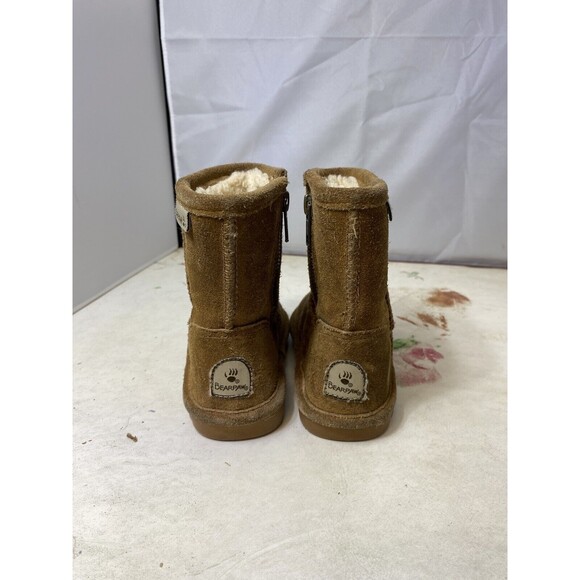 Bearpaw Evangeline Toddler Boots Size 8 Browns Wool Blend Footbed 2414Y F48 - Picture 3 of 10